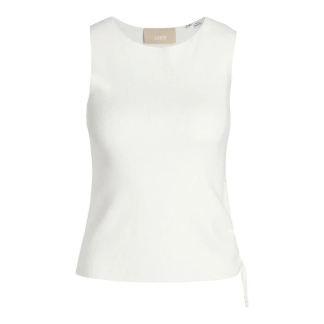Women's Sleeveless T-shirt Jxdahlia Top Knit White