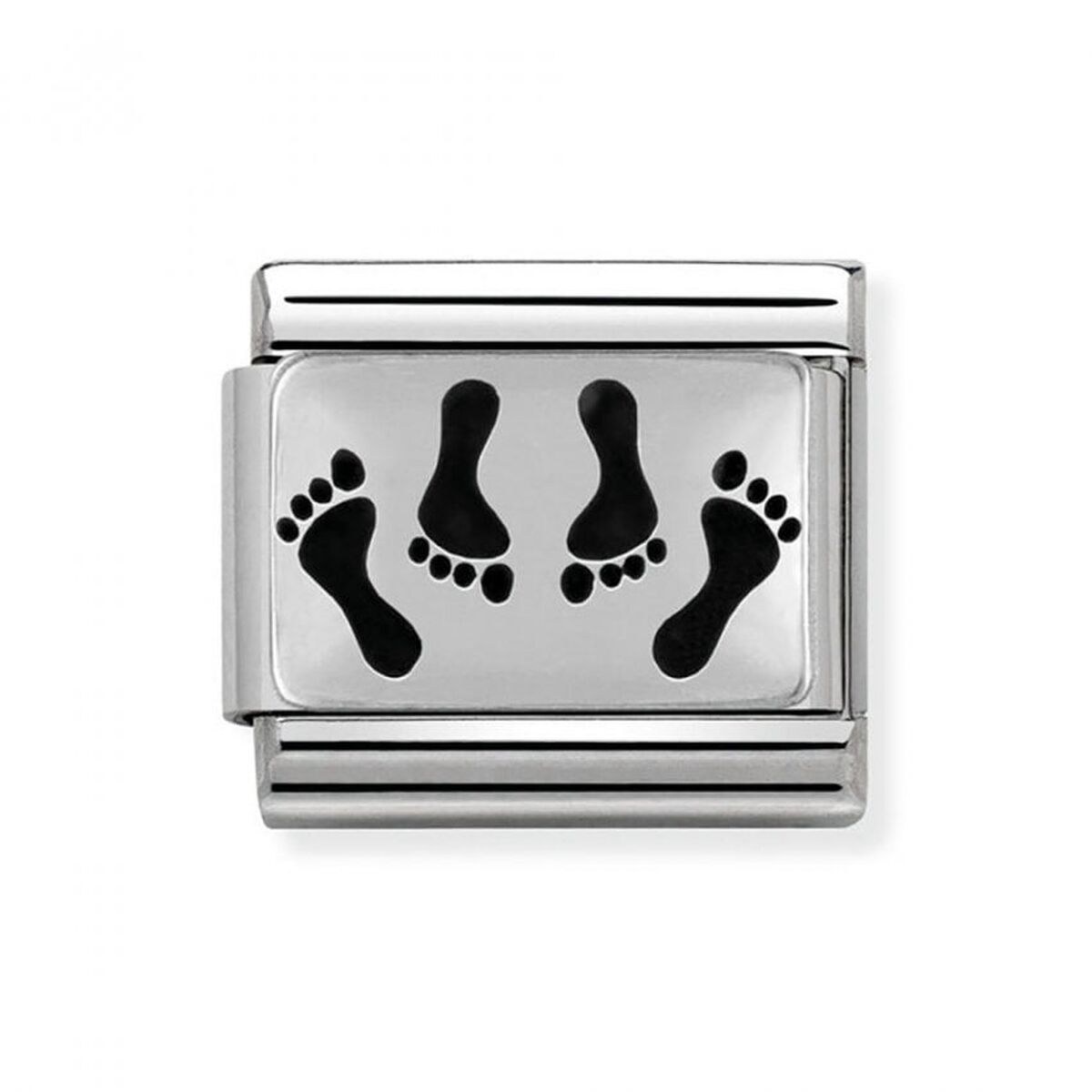 Woman's charm link NN C Silver