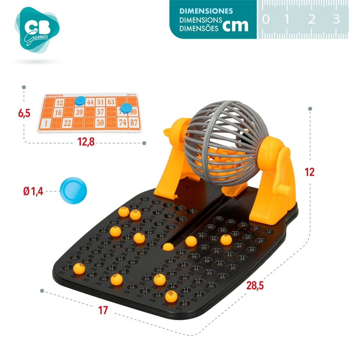 Bingo Cardboard Plastic (6 Units)