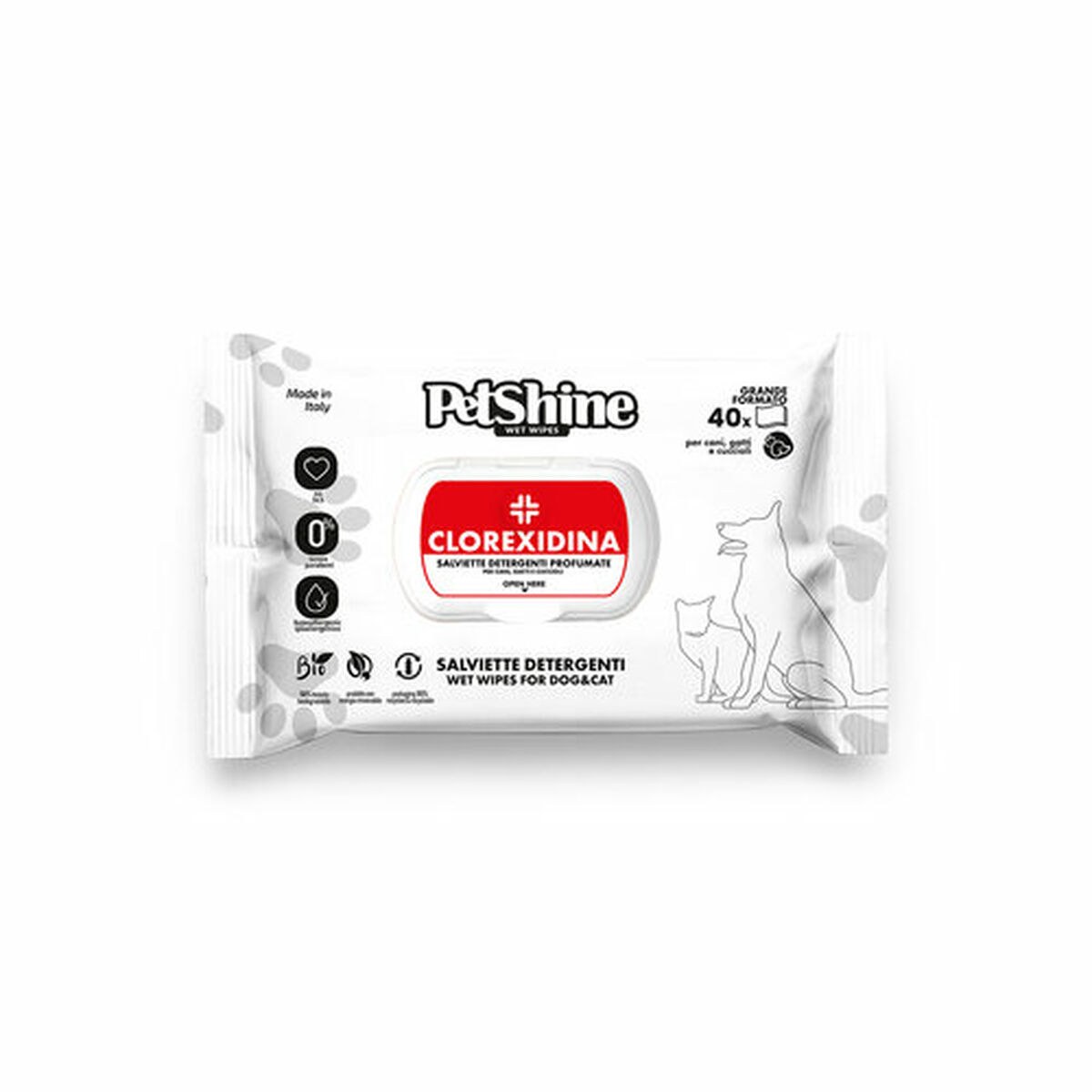 Wet Wipes for Pets Clorexidina 40 Units