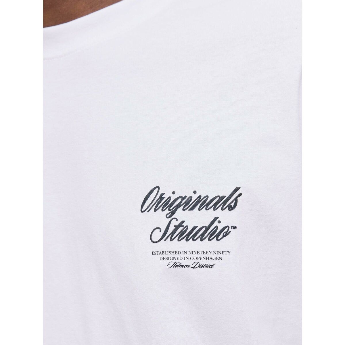 Men’s Short Sleeve T-Shirt JORNORREBRO TYPO TEE SS CREW NECK NOOS 12282898 White