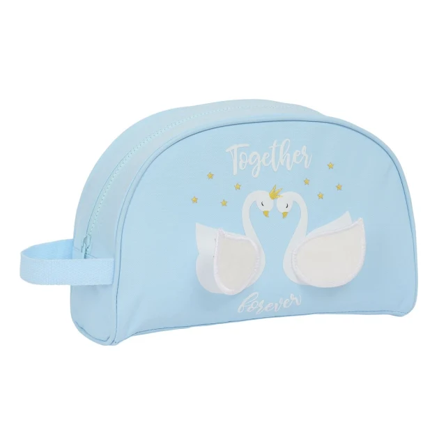School Toilet Bag Cisnes Light Blue 28 x 18 x 10 cm