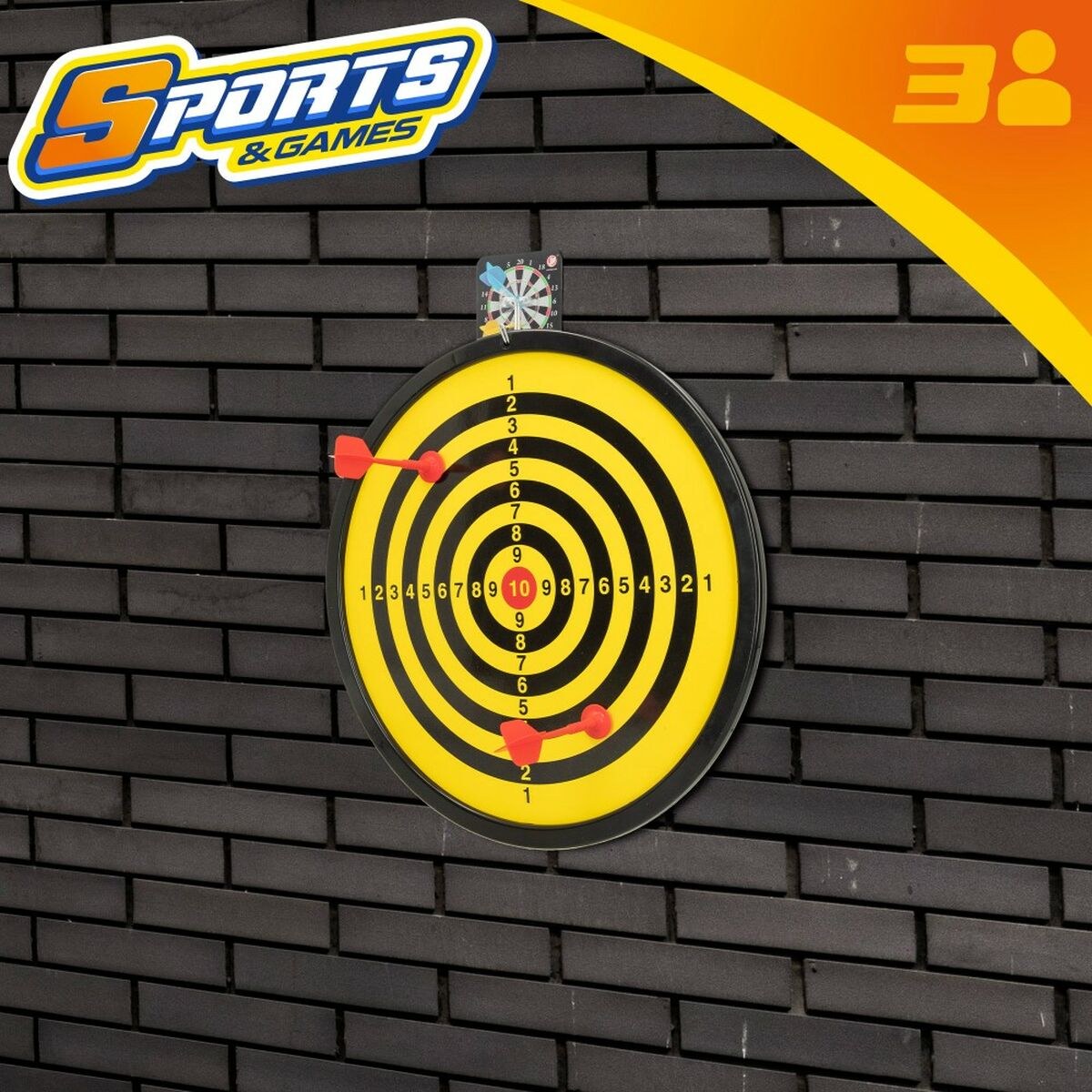 Target Double-sided Magnetic 30,5 x 30,5 x 1 cm (6 Units)