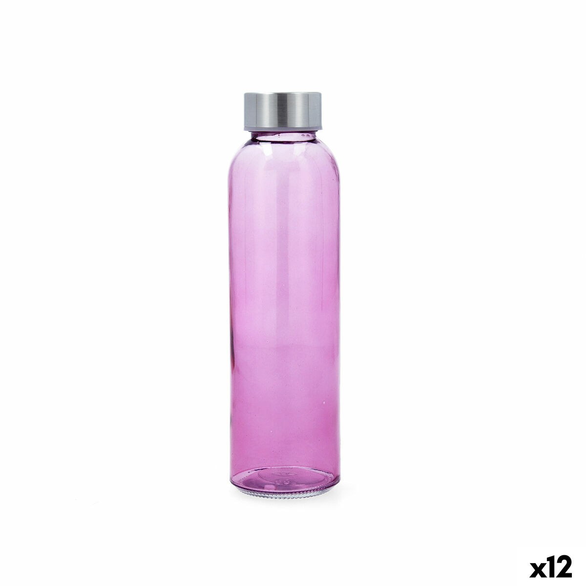 Bottle Sarao Pink Glass 600 ml (12 Units)