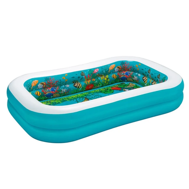 Inflatable Paddling Pool for Children 3D Multicolour 262 x 175 x 51 cm 2 persons