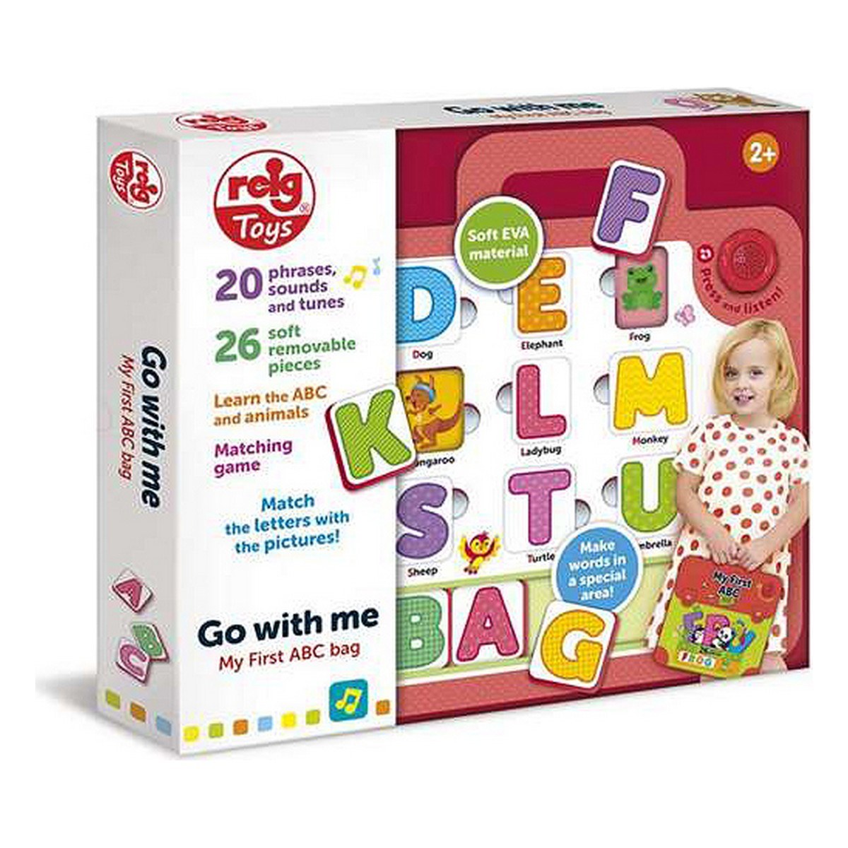 Educational game Bag Numbers 18 Pieces Alphabet