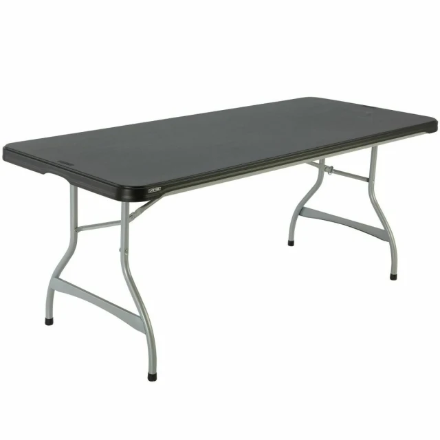 Folding Table 182 x 73,5 x 76 cm 6 persons Rectangular Steel Plastic