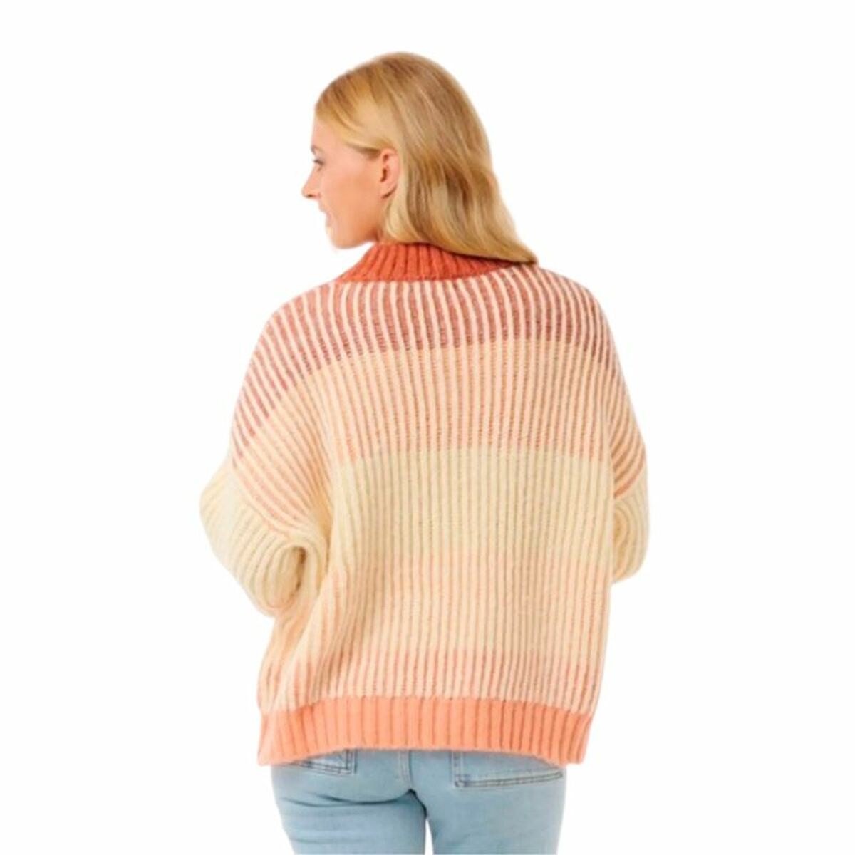 Women’s Sweatshirt without Hood Soleil Rib Knit Crew