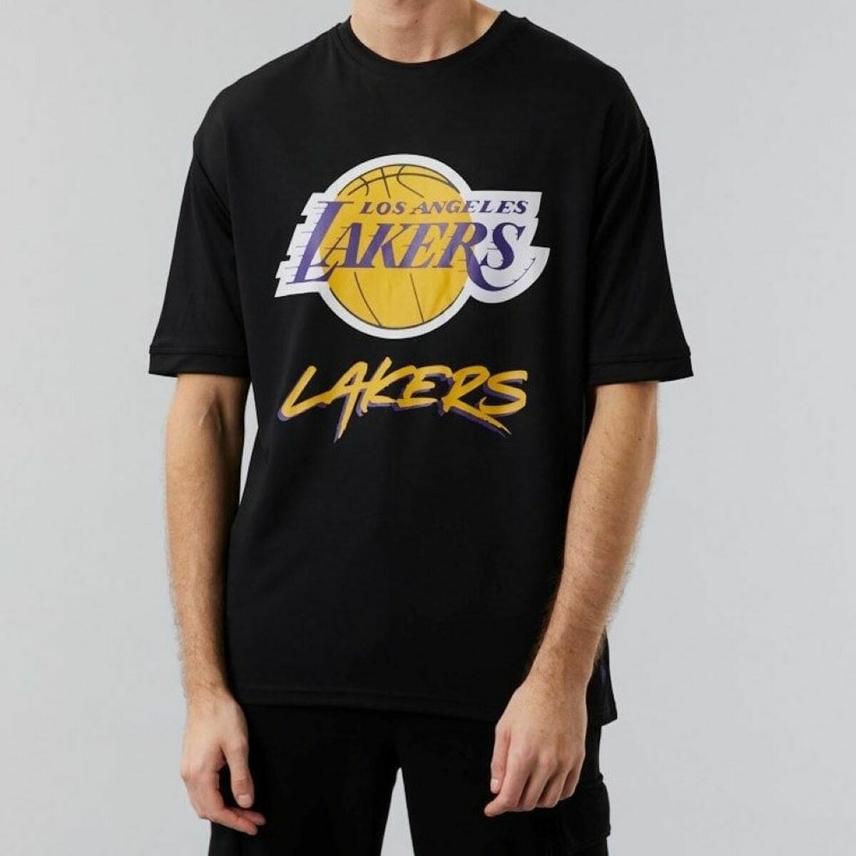Short-sleeve Sports T-shirt MESH TEE LOSLAK BLKTRP 60284737 Black