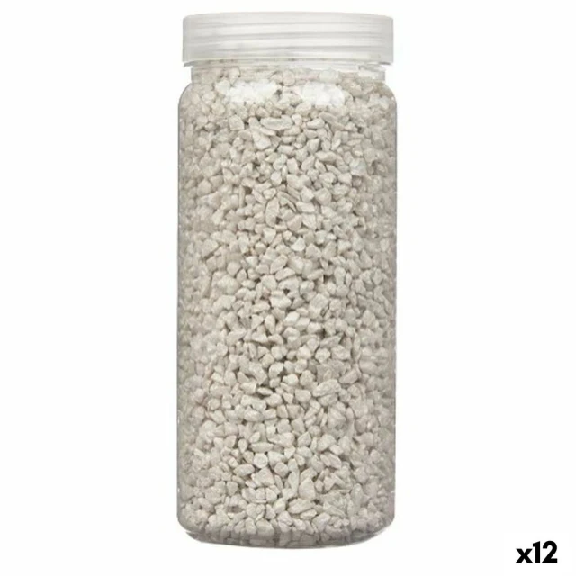 Decorative Stones Grey 2 - 5 mm 700 g 6,5 x 15,5 x 6,5 cm 6,2 x 15,3 x 6,2 cm 6,5 x 15,8 x 6,5 cm (12 Units)