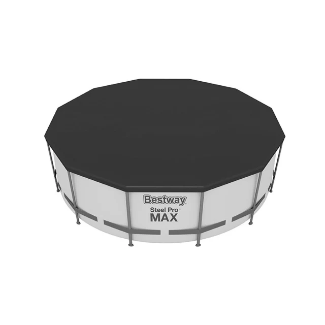 Swimming Pool Cover Black Ø 370 cm