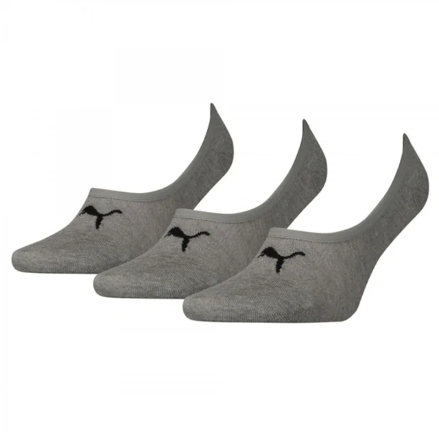 Ankle Sports Socks FOOTIE (3 Pairs) Grey
