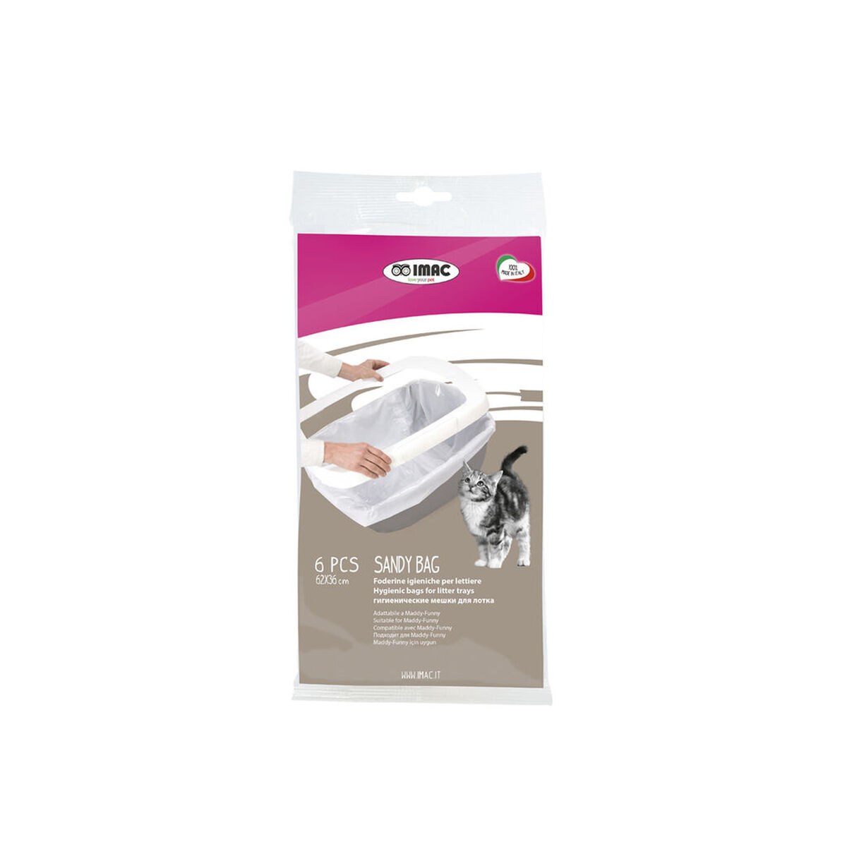 Sanitary bags Sandy 62 x 36 cm Plastic