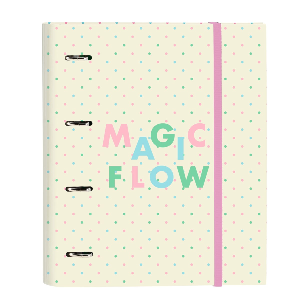 Ring binder Magic flow Beige (27 x 32 x 3.5 cm)