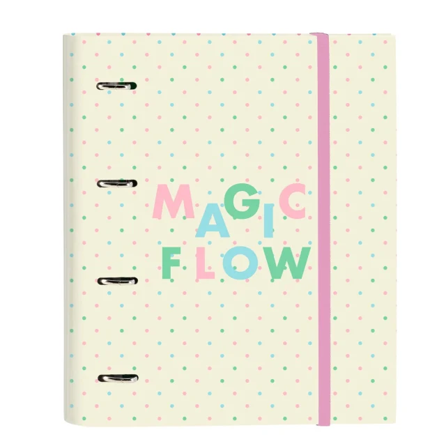 Ring binder Magic flow Beige (27 x 32 x 3.5 cm)