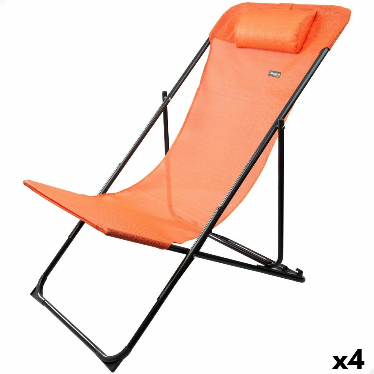 Reclining lounder Orange 53 x 87 x 78 cm (4 Units)