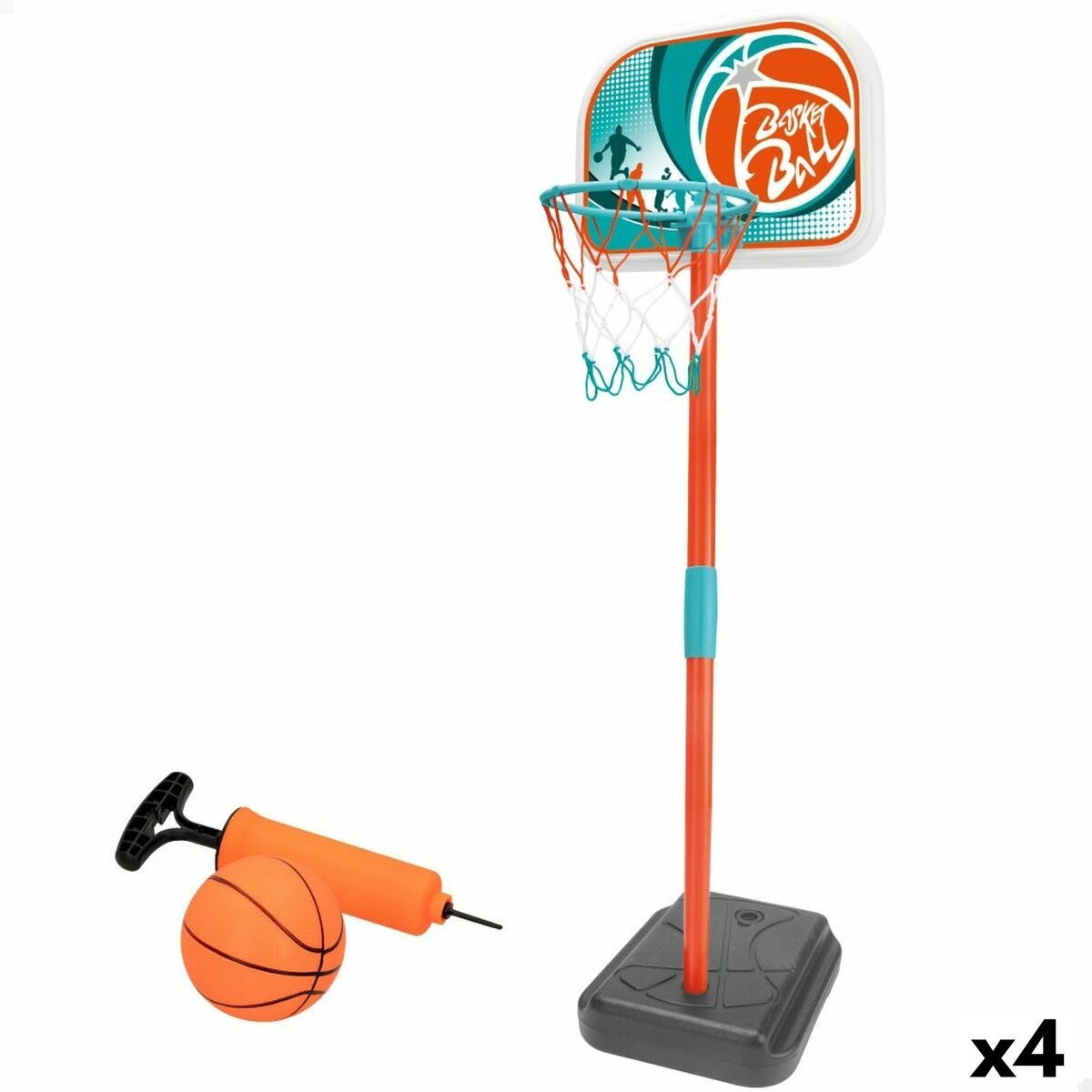 Basketball Basket 33 x 106 x 29 cm (4 Units)