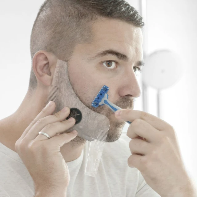 Hipster Barber Beard Template for Shaving