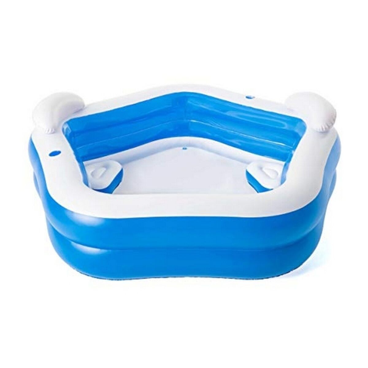 Inflatable Paddling Pool for Children Multicolour 213 x 206 x 69 cm