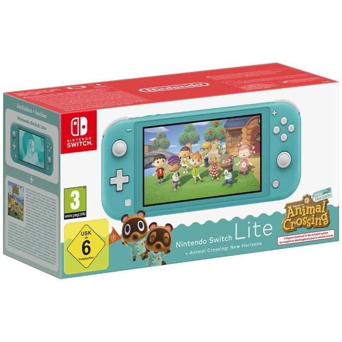 Switch Lite + Animal Crossing 45496546083 Turquoise
