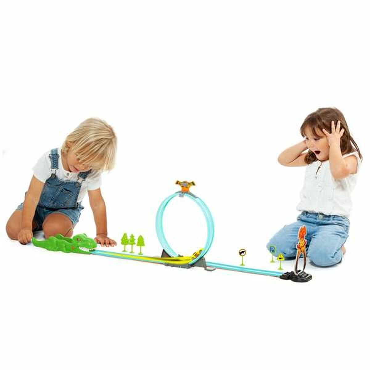 Racetrack 107 cm Dinosaur 17 Pieces