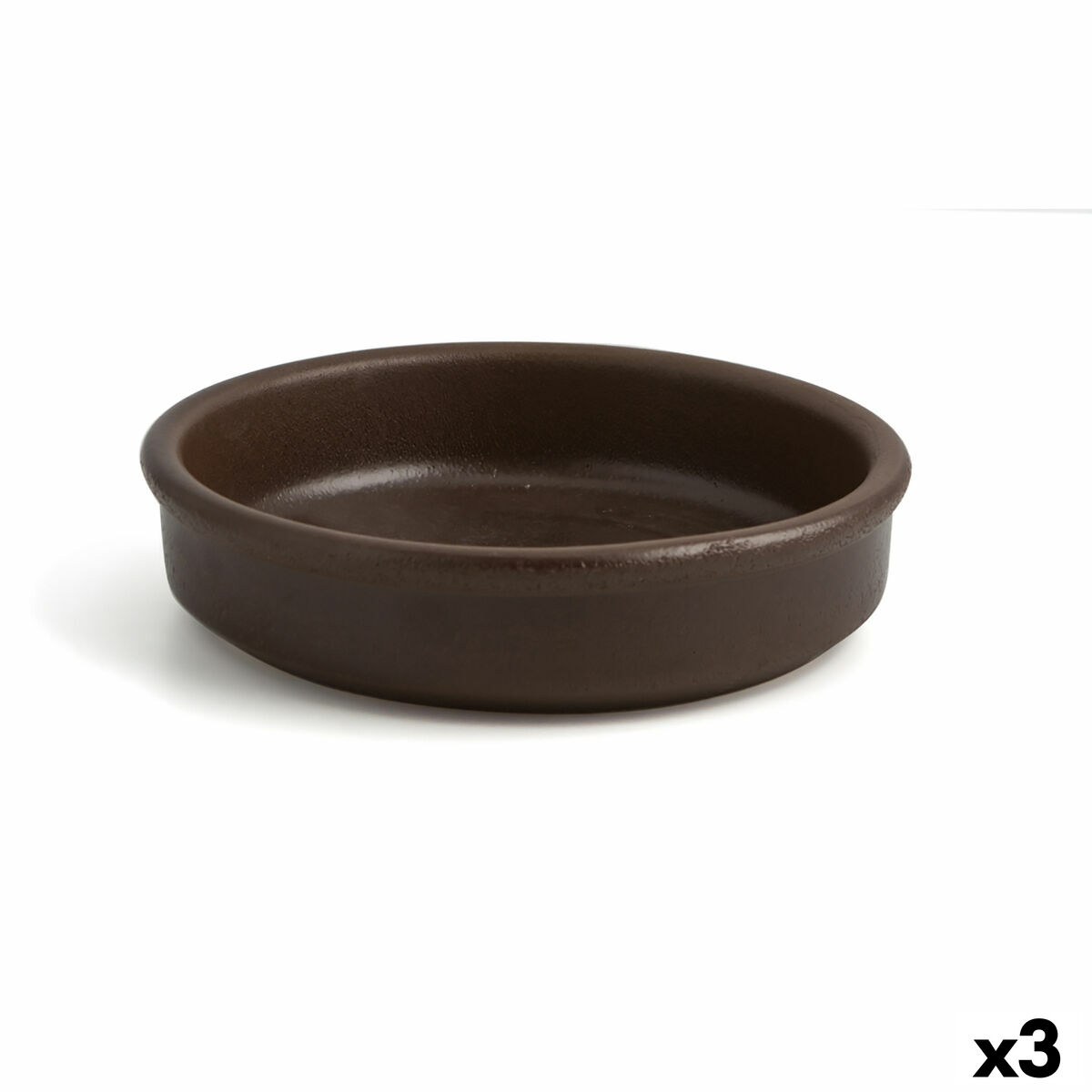 Saucepan Barro Brown Baked clay Ø 21 cm (3 Units)