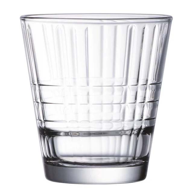 Set of glasses Stack'up Cross Transparent Glass 260 ml 6 Units
