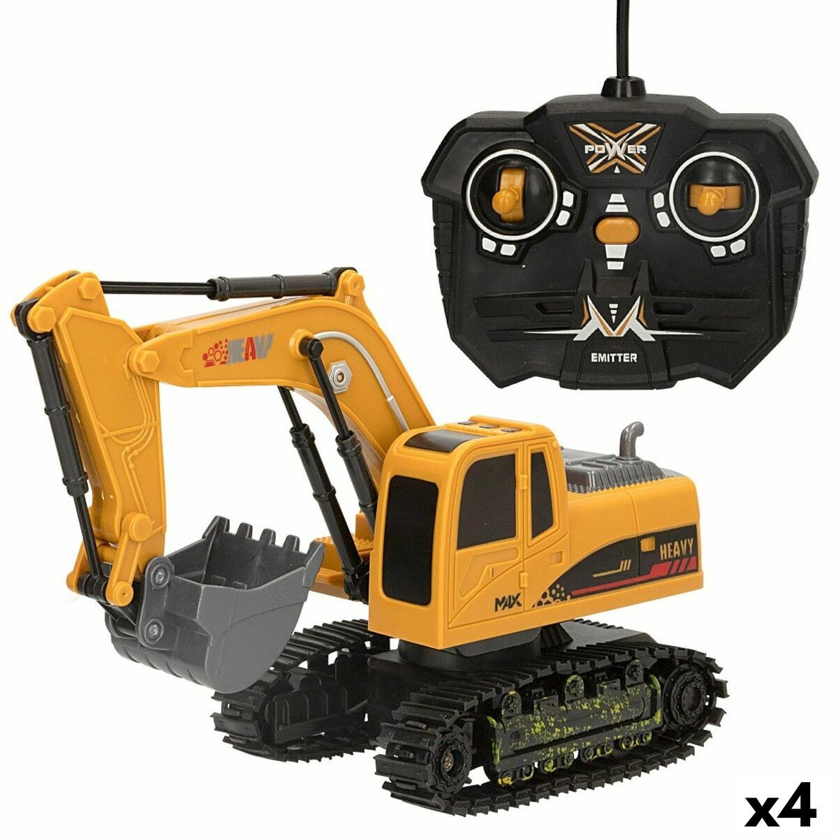 Radio-controlled Digger 1:24 4 Units