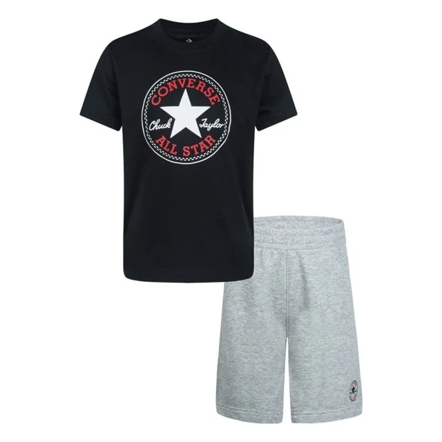 Children's Sports Outfit Core Tee Ft Short Multicolour