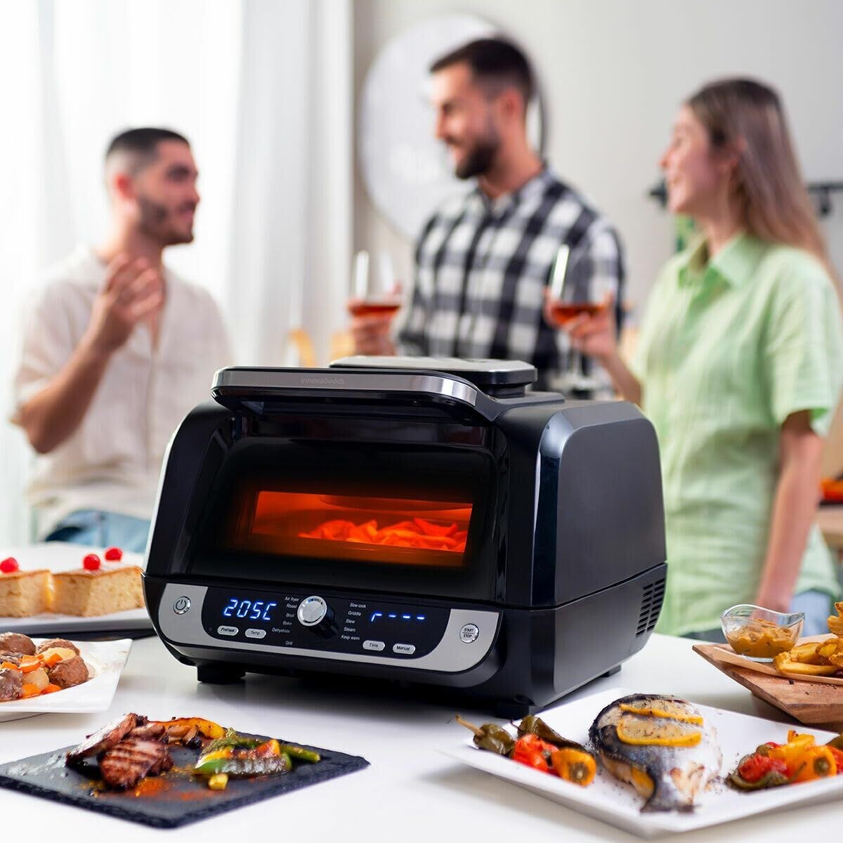Air Fryer with Grill, Accessories and Recipe Book Steel 3400 W 6 L (Refurbished B)
