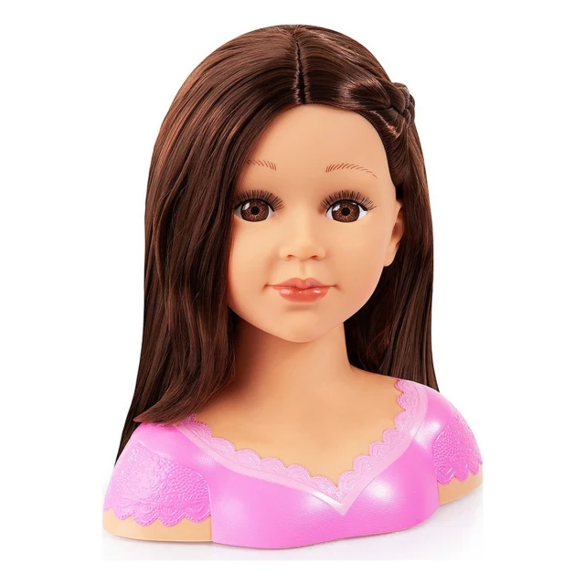 Bust Charlene Super Model Hair styling and make-up Brown wig
