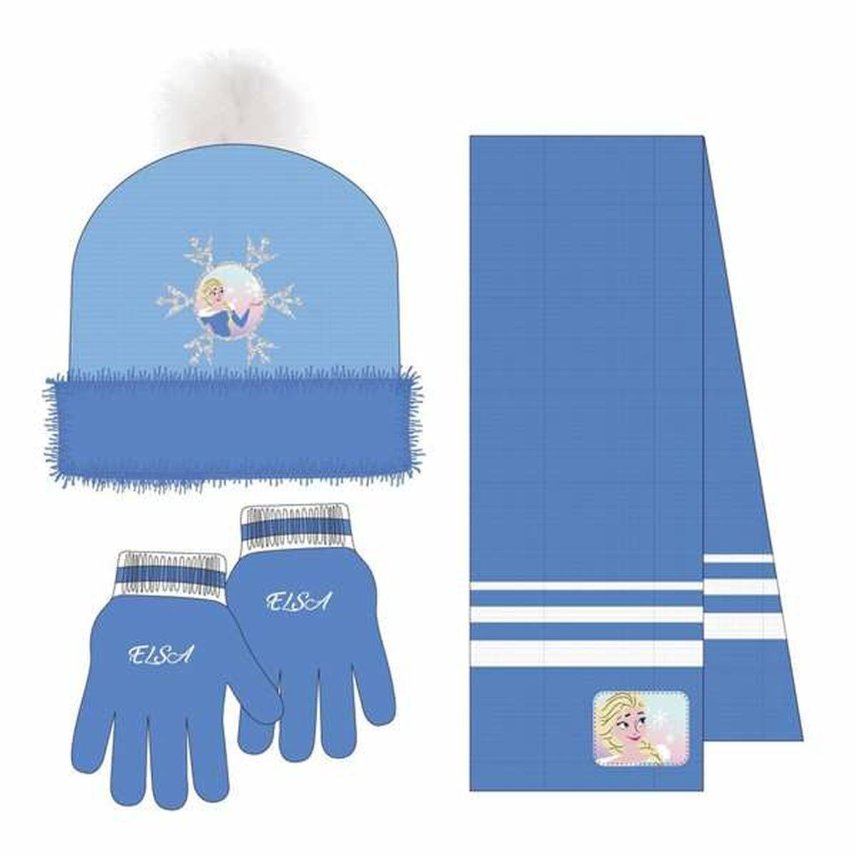 Hat & Gloves Blue