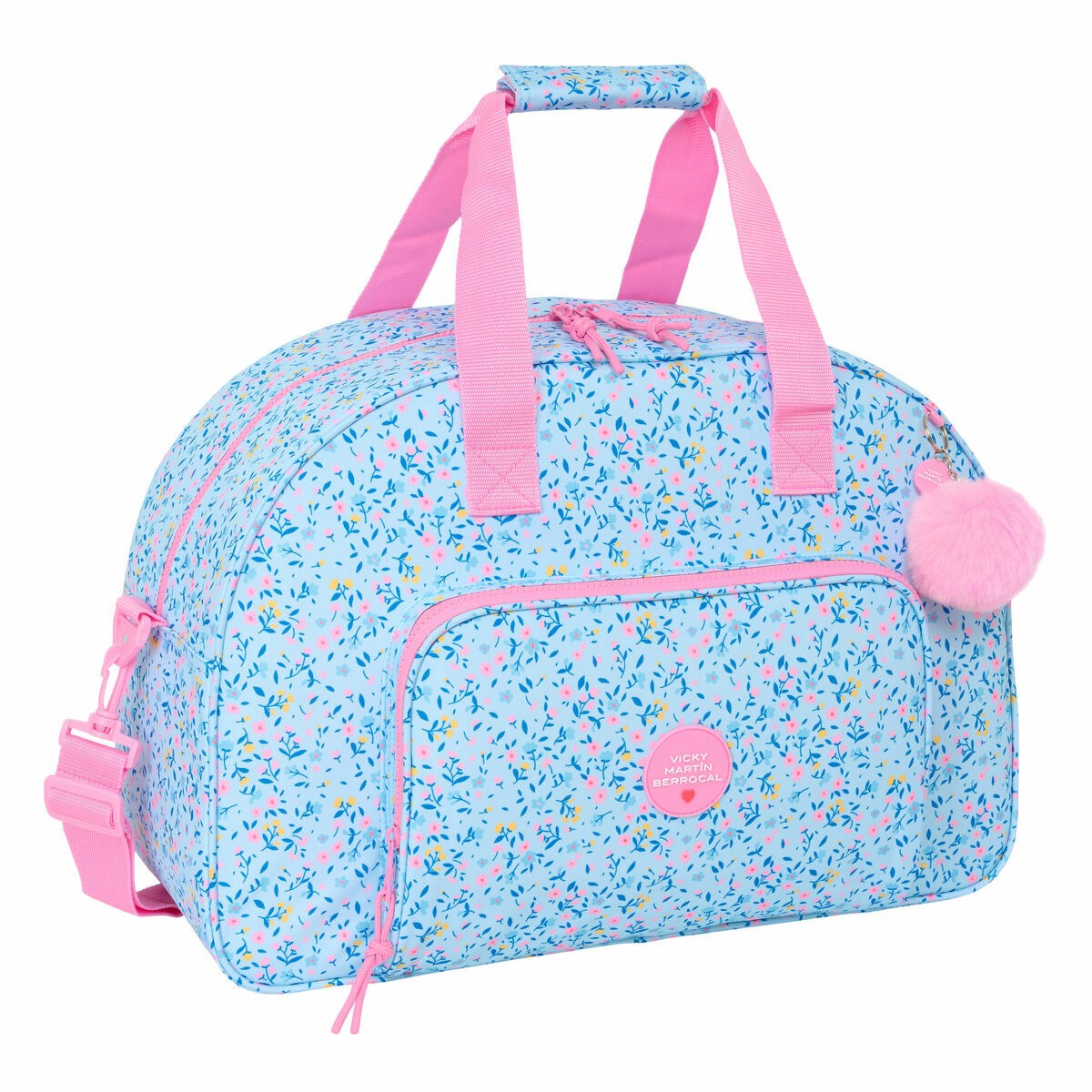 Sports bag Paraíso Pink Light Blue 48 x 33 x 21 cm