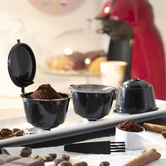 Set of 3 Reusable Coffee Capsules Redol