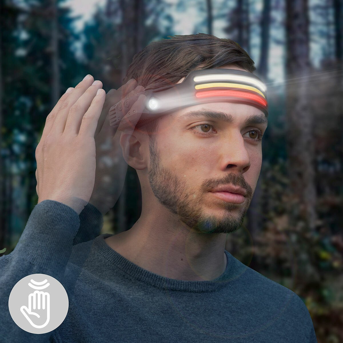 Rechargeable and Adjustable LED Head Torch Recobright