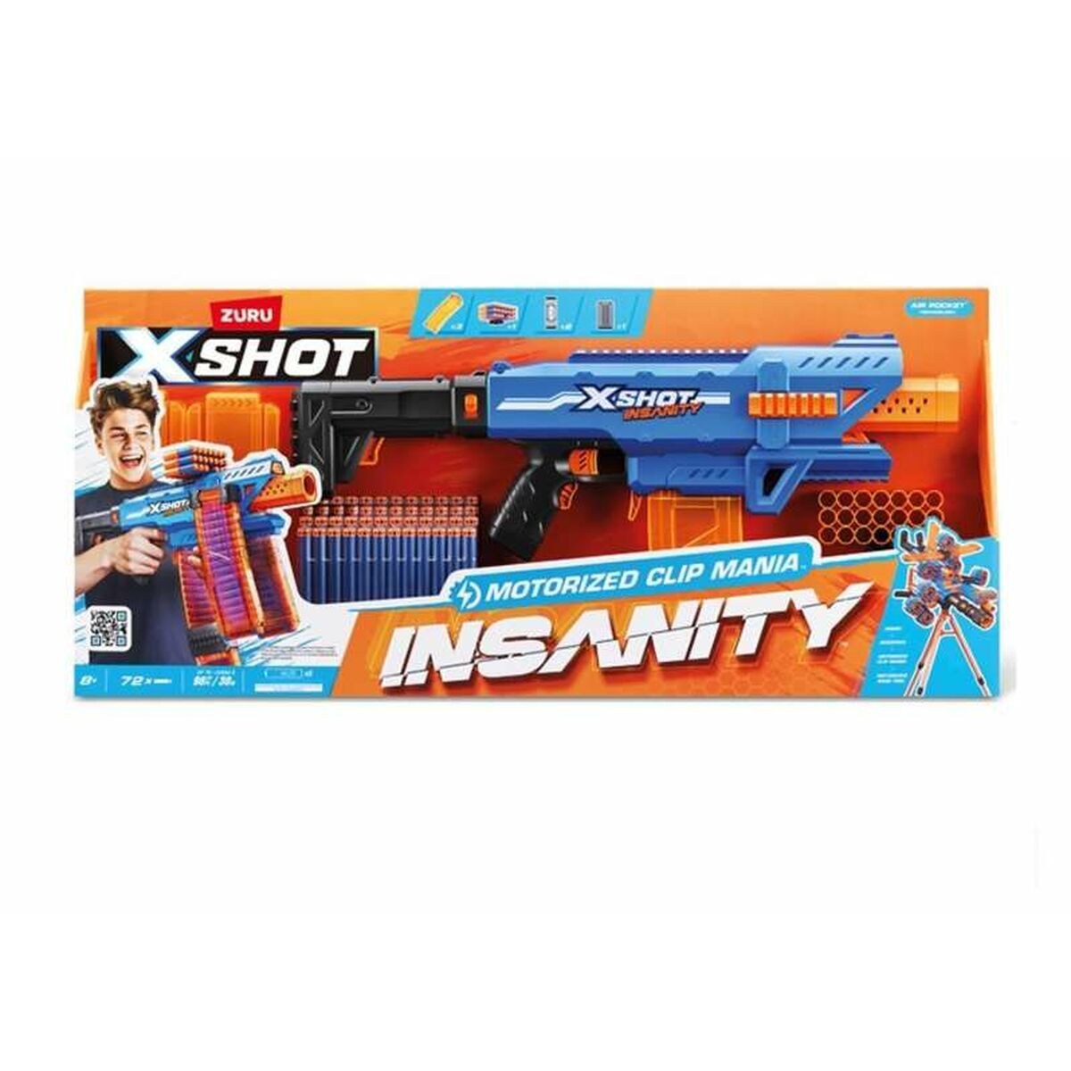 Dart Gun X-Shot Insanity clip