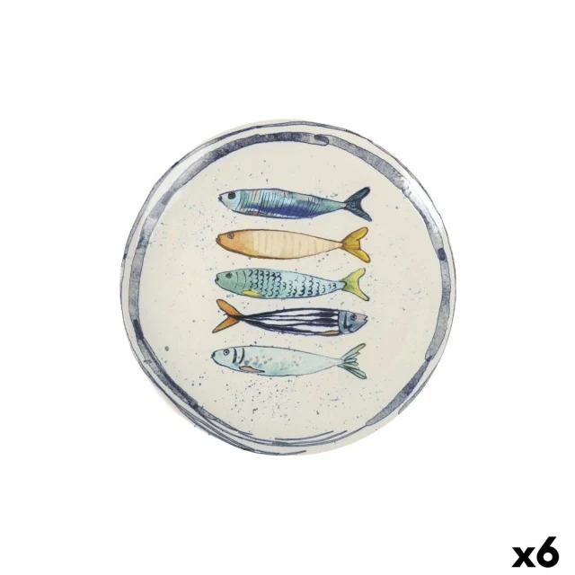 Flat Plate Peixe Ø 26 cm (6 Units)
