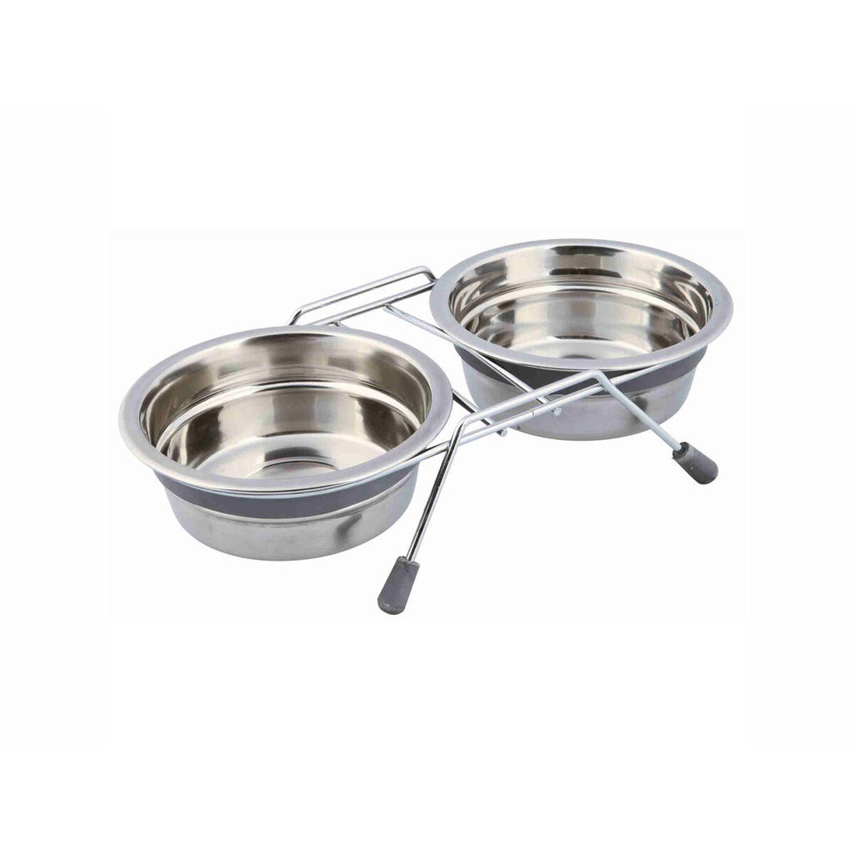 Dog Feeder Stainless steel 450 ml Double 2 × 0,45 L