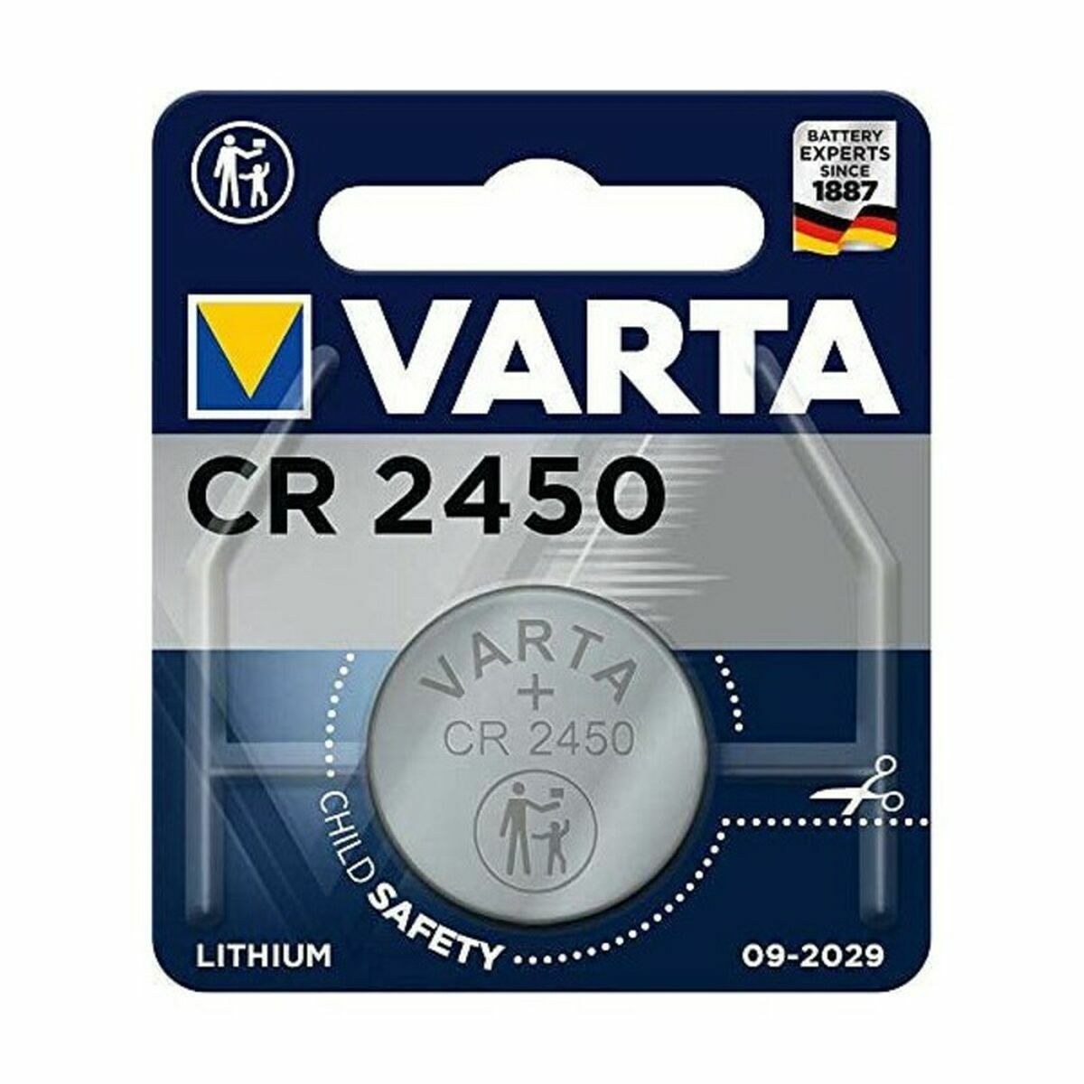Lithium Button Cell Battery CR2450 3 V CR2450 560 mAh 1.55 V