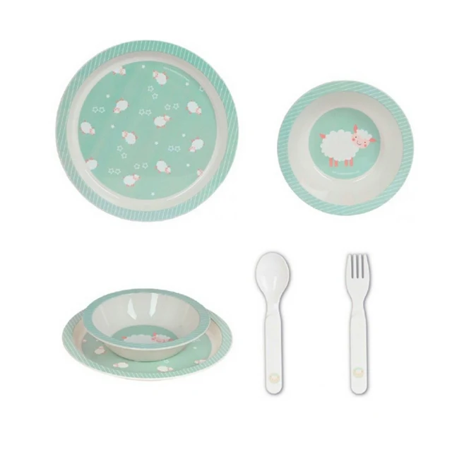 Children’s Dinner Set Ovejita Polyurethane (4 Pieces)