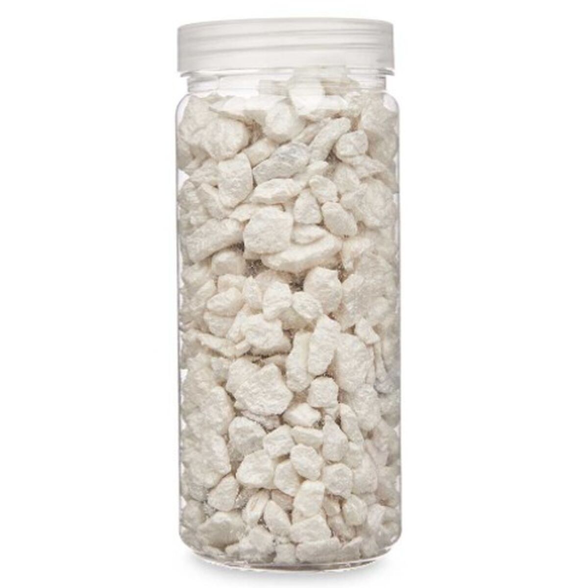 Decorative Stones White 10 - 20 mm 700 g 6,2 x 15,3 x 6,2 cm 6,5 x 15,8 x 6,5 cm (12 Units)