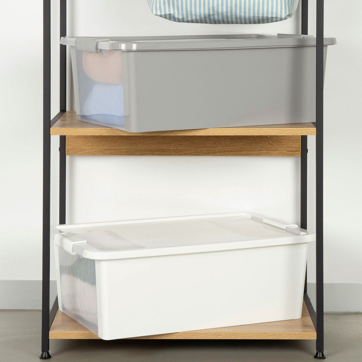 Storage Box Grey Plastic 26 L 55 x 19 x 35 cm (7 Units)