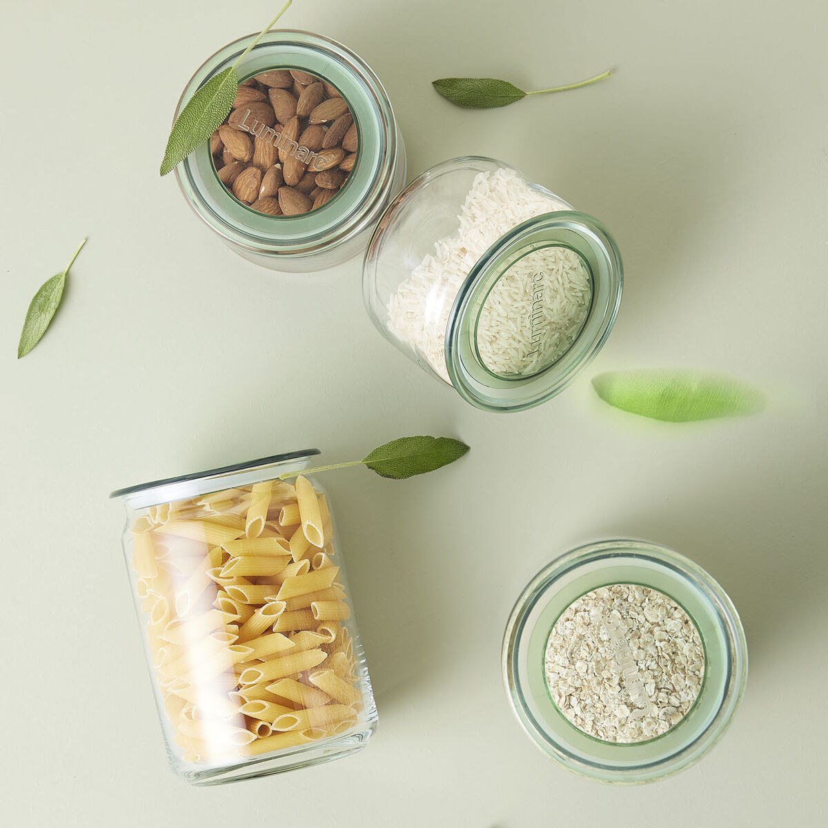 Jar Pure Jar Green Glass 500 ml (6 Units)