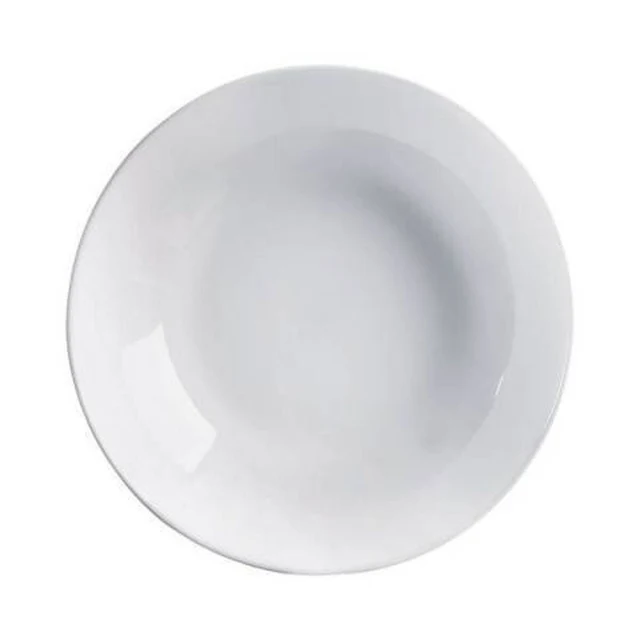 Deep Plate Evolutions White Opaline glass Minimalist