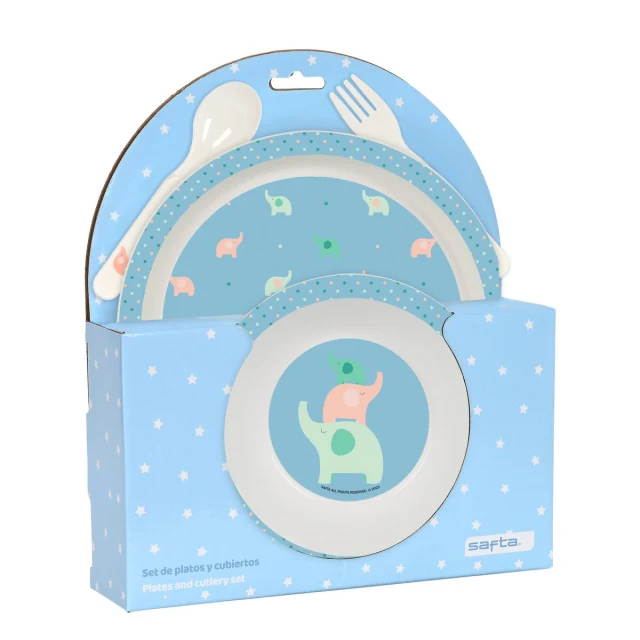Children’s Dinner Set Elefantes (4 Pieces)