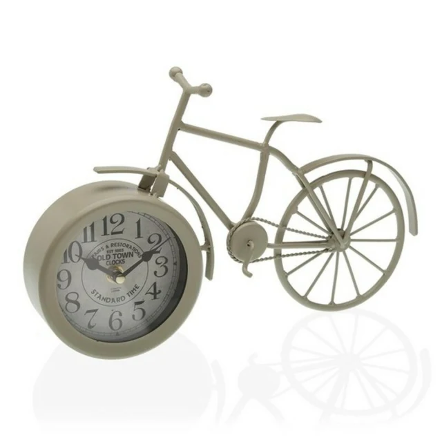 Table clock Bicicle Grey Metal (6 x 20 x 33 cm) (6 x 20 x 33 cm)