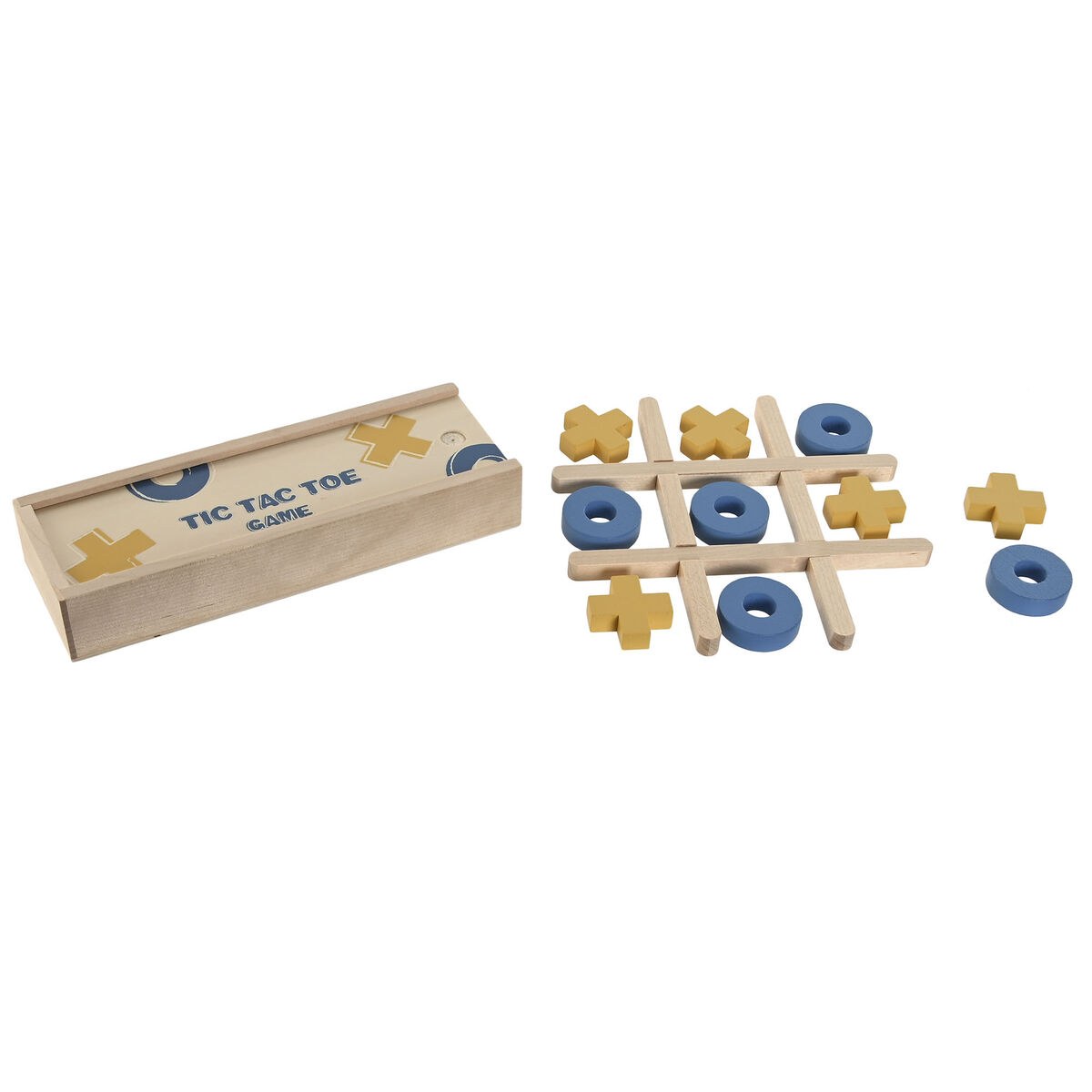 Three-in-a-Row Game Tic Tac Toe 18 x 6 x 3 cm