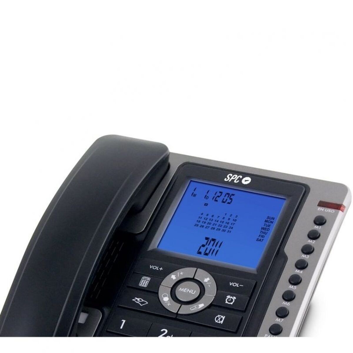 Landline Telephone Gramo Blue Black