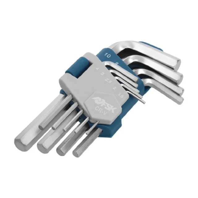 Allen Key Set 1,5 - 2 - 2,5 - 3 - 4 - 5 - 6 - 8 - 10 mm 9 pcs