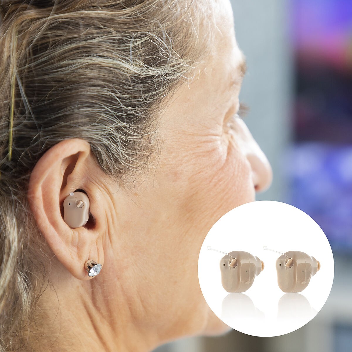 In-ear Hearing Amplifier with Accessories Hearzy 2 Units